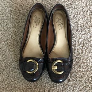 EUC Life Stride brown dressy flats